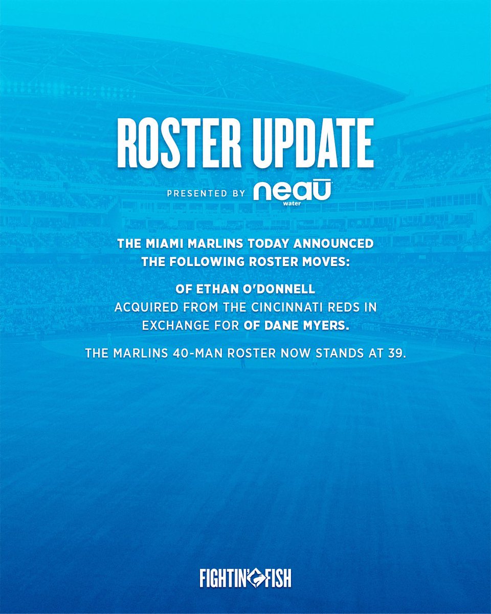 The Miami Marlins today announced the following roster moves: