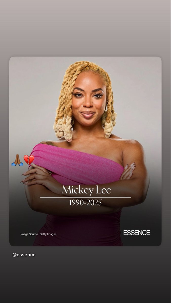 missfree's tweet image. It is with a heavy heart that we report the passing of Mickey Lee, a contestant on the 27th season of Big Brother. She was 35.

Lee had been hospitalized in the ICU following what GoFundMe described as a “sudden health crisis” involving multiple cardiac arrests. The fundraiser,…