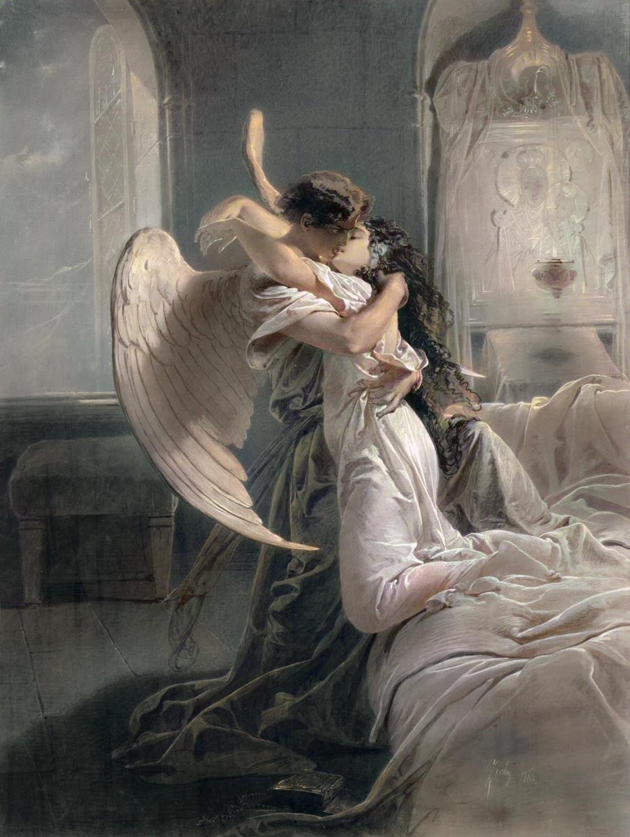 solisolsoli's tweet photo. Romantic Encounter, 1864, by Mihály von Zichy https://t.co/AcUY9ZvJO9