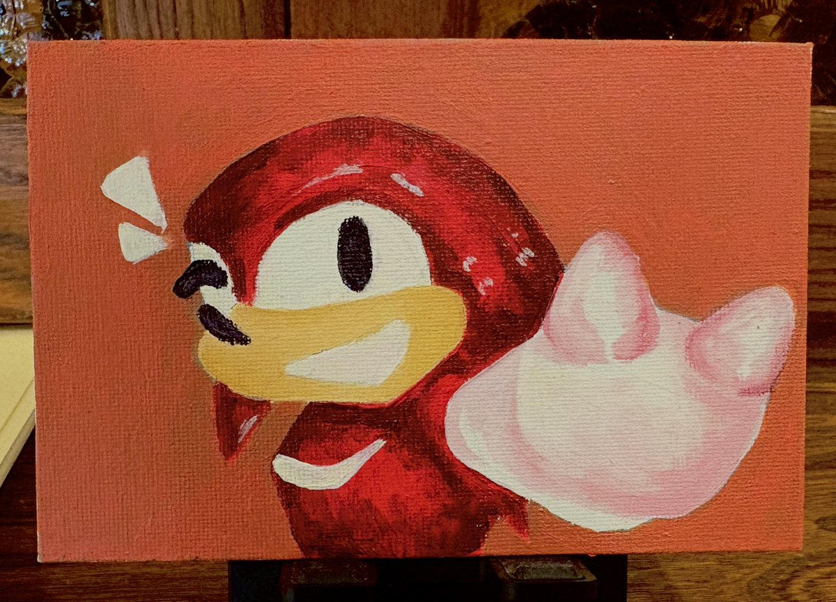 Matthewnoid8's tweet image. Knuckles!

Acrylic Painting 6x4 inches