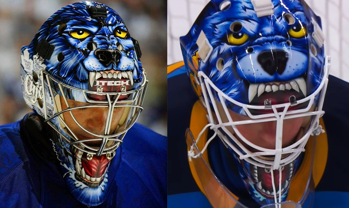 Fun fact 👀

NHL Legend and former #LeafsForever star Curtis Joseph (<a href="/Cujo/">Curtis Joseph</a>) on the left.

<a href="/PWHL_Toronto/">Toronto Sceptres</a> Goalie Elaine Chuli on the right, today.

#pwhl #TorontoSceptres