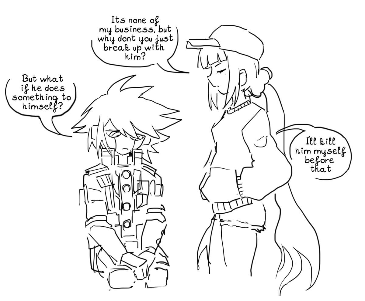 #danganronpa  #drv3 #最キボ post game Saihara x Keebo (It's kind of one sided and miserable)