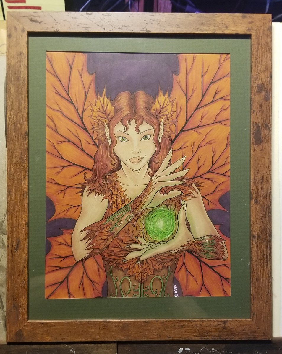 Fall Fairy for my mom as a Christmas gift. 
9x12 on toned tan paper 
Done with #copic #ohuhu and #micronpen
#AgliettaArt #DeathMetalHero