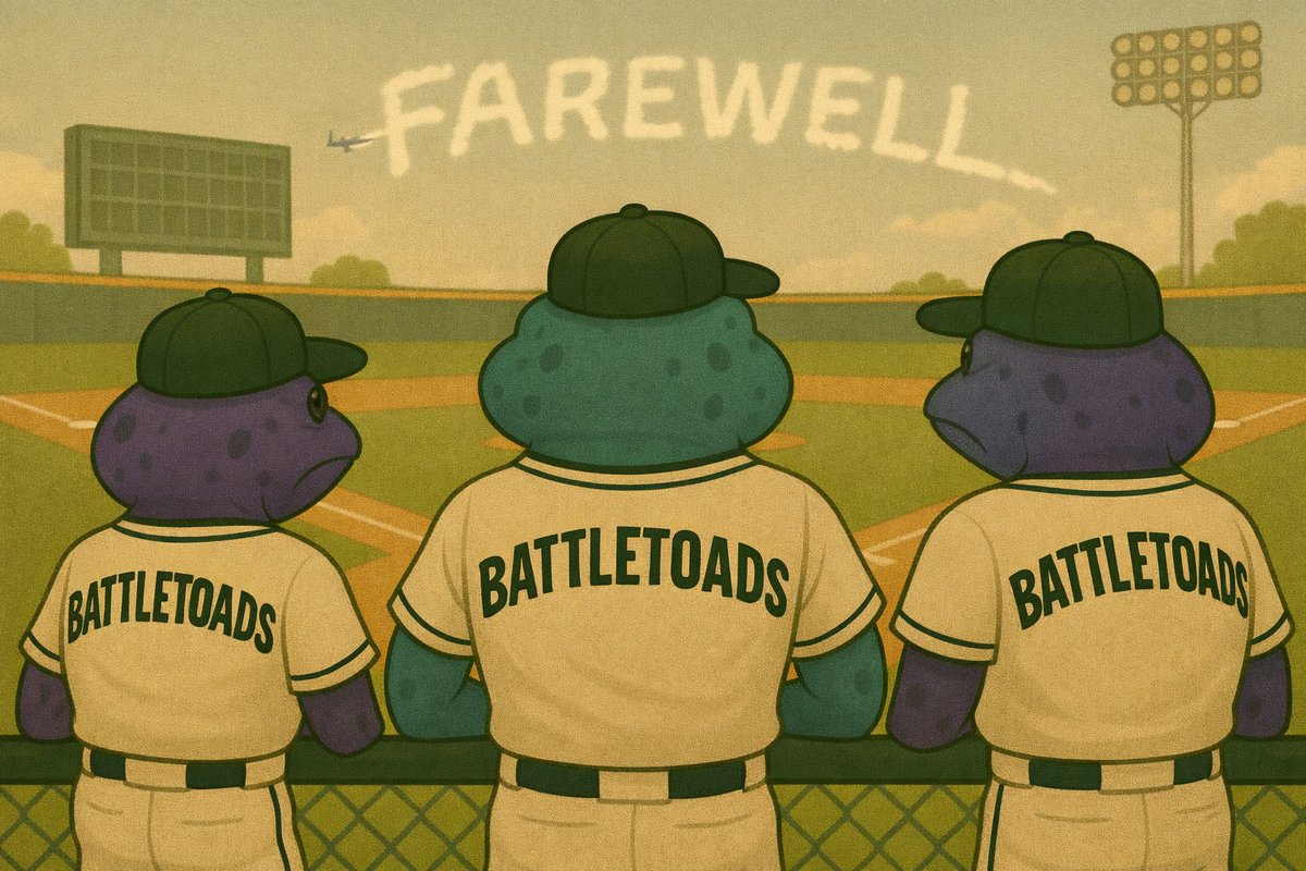 OCBattleToads's tweet image. It comes with heavy hearts that the @OCBattleToads will not be participating in the 2026 season 

We'd like to say thank you for accepting us, the banter and the friends we made along the way 

I (ebony @ebunny061) am available to assist with other teams socials just dm me

🩵💚