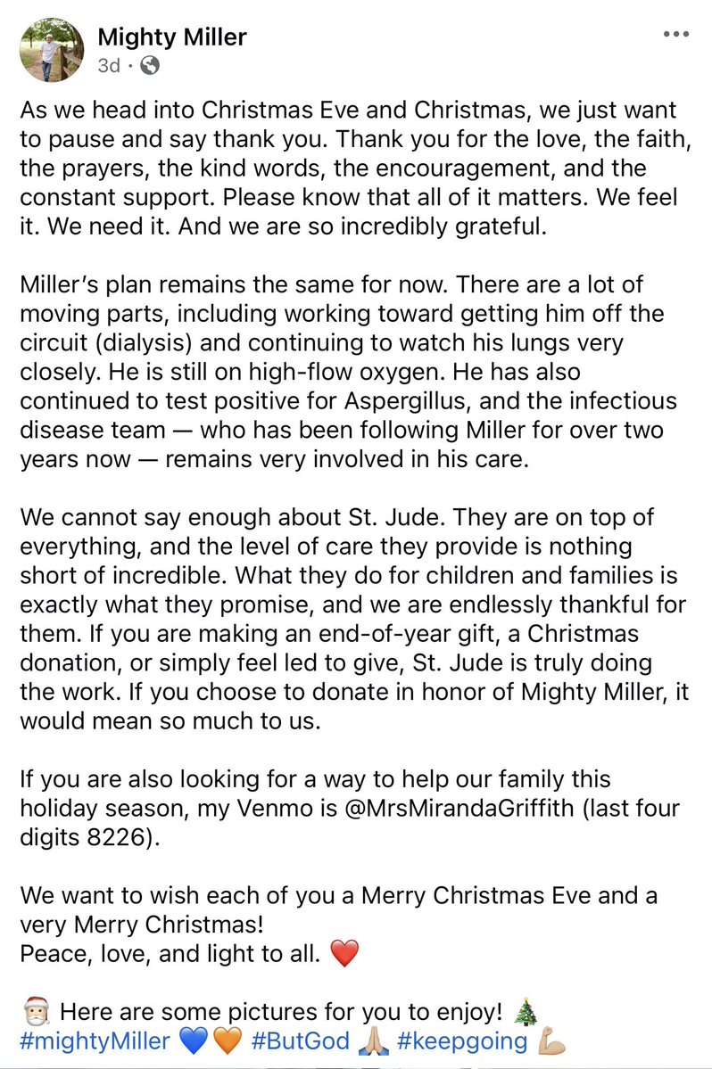 Bdrumm_Rivals's tweet image. #SoonerNation‼️

🙏🙏🙏🙏🙏

There is a die-hard #Sooners fan in need of your help! Miller is battling HARD! I don’t know him or his family. They don’t know me, but seeing a young boy struggling is hard to sit ideally by and watch! PLEASE, help if you can! Here is there VENMO…