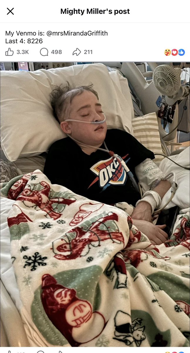 Bdrumm_Rivals's tweet image. #SoonerNation‼️

🙏🙏🙏🙏🙏

There is a die-hard #Sooners fan in need of your help! Miller is battling HARD! I don’t know him or his family. They don’t know me, but seeing a young boy struggling is hard to sit ideally by and watch! PLEASE, help if you can! Here is there VENMO…