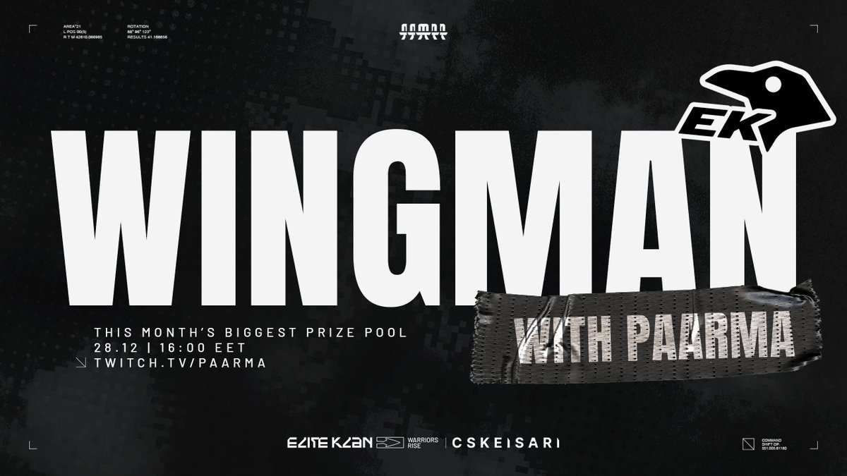 eliteklangg's tweet image. WINGMAN NO 4⃣ WITH @ESPLAYFI

Tomorrow.
16:00 EET.
SIGN UP NOW.

👇👇