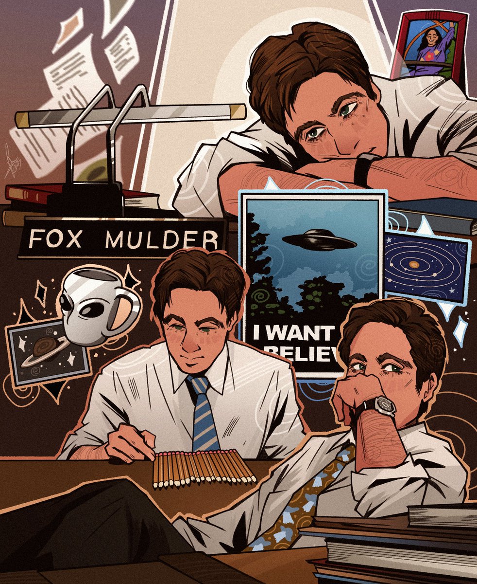 the fox in his office