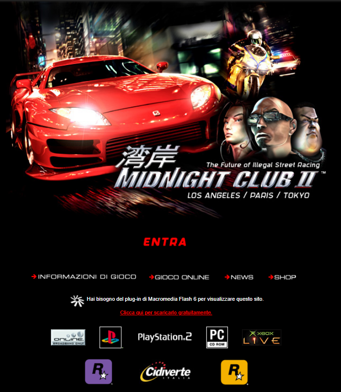 mcsrfanclub's tweet photo. #midnightclubII Italian site
https://t.co/TjZ3Ai3ghm
https://t.co/EV2whULfwG https://t.co/Ad8wiCO5yM