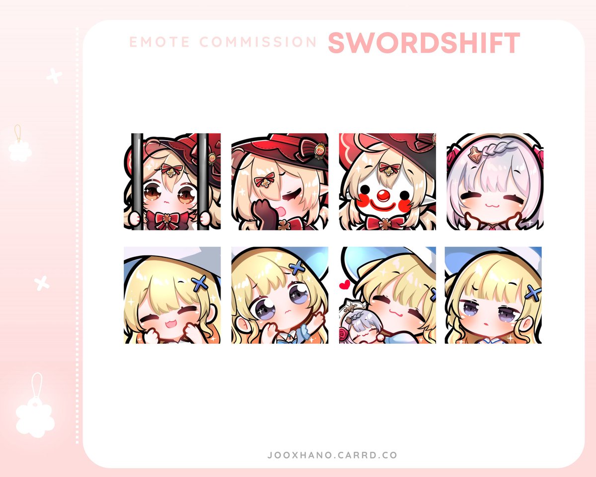 jooxhano's tweet image. 𐙚 ‧₊˚ ⋅   ݁⋅🌸ANNOUNCEMENT!⋅🌸𐙚 ‧₊˚ ⋅  

FOR A LIMITED TIME ONLY,
COMMERCIAL USAGE WILL BE FREE! (ends in 24 hrs)

$35 per  static emote
$60 per animated emote 

500x500 sizes are included 

If you are interested, please feel free to dm me! 🥹🌸

rts are appreciated!