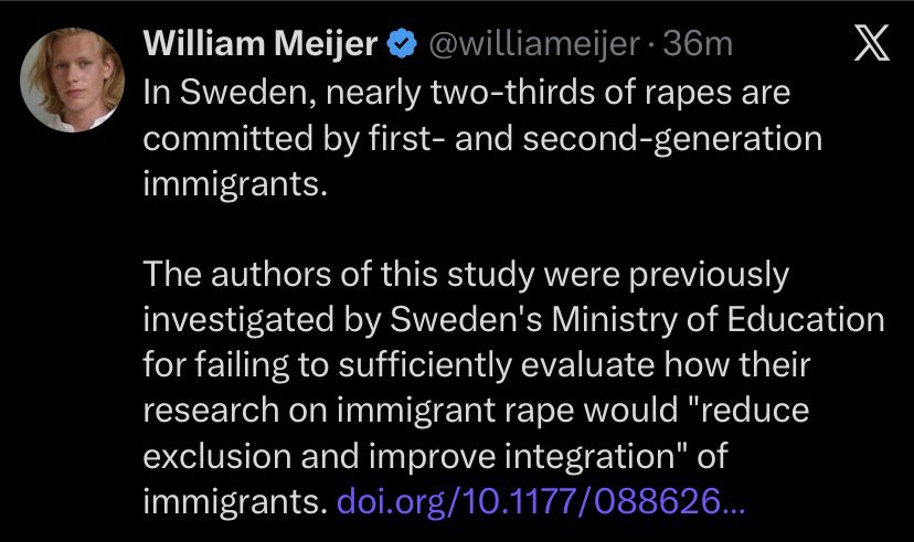 Mass migration from the third world is a pro-rape policy.