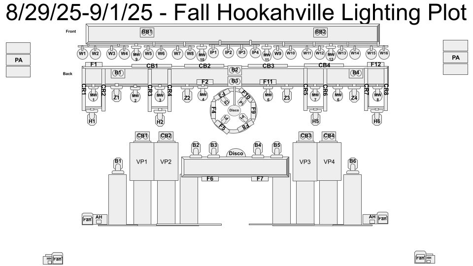 SkudaProduction's tweet image. Next up on my lighting plots of 2025 we have Fall Hookahville Music Festival with performances from artists including ekoostik hookah, The Snozzberries, Dustin Smith and the Daydreamers, and more this past summer!
📷 Amber Campbell