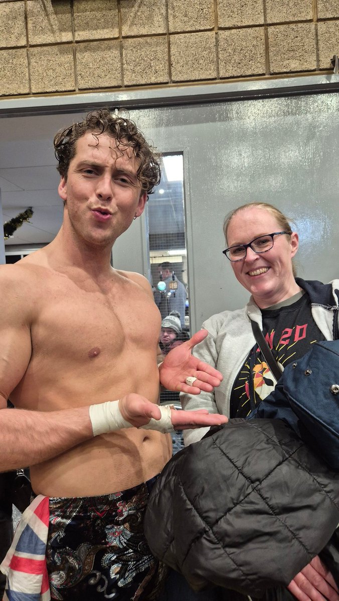 SecondRowCF's tweet image. I swear I wasn't this happy to see @TateMayfairs. Someone else had just told a funny joke. 👀

But like, @OTT_wrestling should probably get him back loads. The crowd hated him. It was glorious!