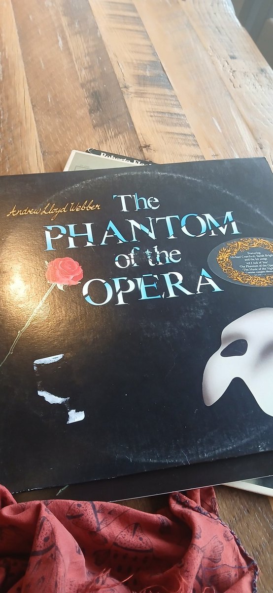 fudgeslacker's tweet image. Ive decided to start posting my and my partners records collection.  Starting with today's find, a original copy of Phantom of the Opera.