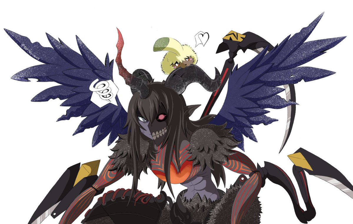 Baby bunny chose something wrong to chew
#digimon #pyonmon #aegiochusmondark