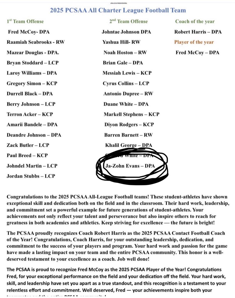 Ja’Zohn Evans tweet media