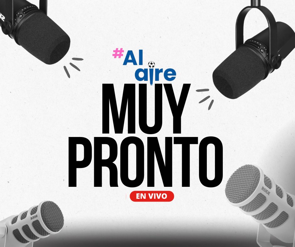 🎙️ #AlAire vuelve… y vuelve con todo.

Muy pronto regresamos a la radio, en una nueva casa radial y con muchas sorpresas.

Atentos, que lo que se viene recién empieza. 🔥📻

#MuyPronto #AlAire #EnVivo