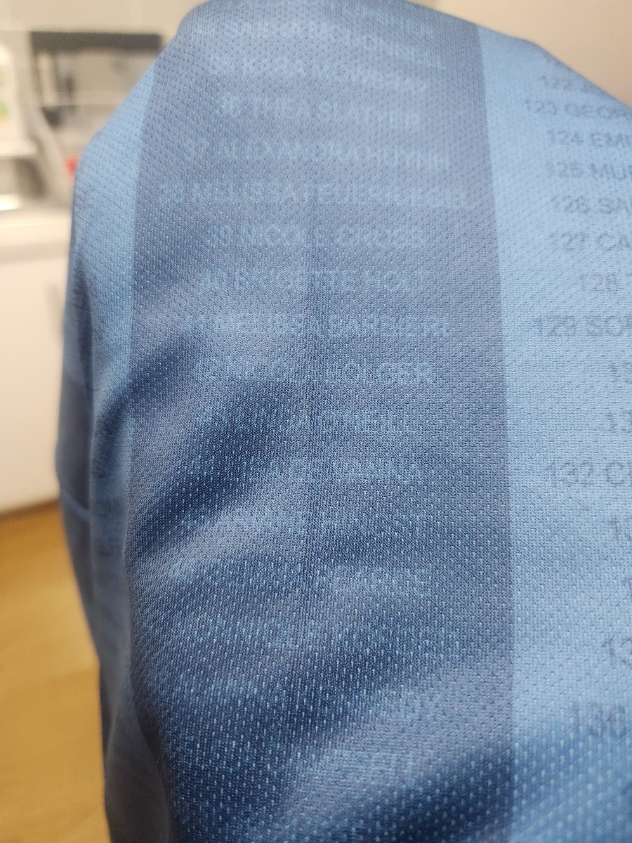 This season's <a href="/NewcastleJetsFC/">NEWCASTLE JETS FC ✈️</a> warm up top is engraved with the names of every men's and women's player to represent the club across our 25 year history in NSL and A-Leagues!