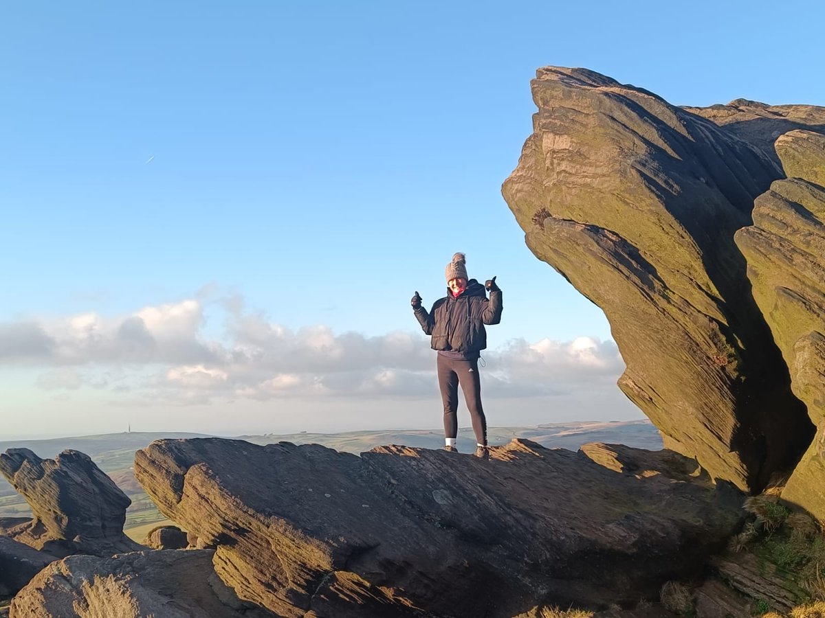 abbi476's tweet photo. Fabulous day today walking around The Roaches in Leek 🌄❄️
Blowing the Christmas cobwebs away and soaking up the amazing views!
#TheRoaches #Leek #Staffordshire #ChristmasCobwebs #WinterWalks #FreshAir #UKHiking #GoodForTheSoul https://t.co/65gM9tUAqd