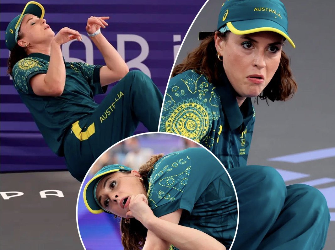 DickWolf86's tweet image. I’ll never forgive the country of Australia for letting this lady lie her way into breakdancing in the Olympics for only her performance leading to the banishment of of breakdancing in said Olympics
