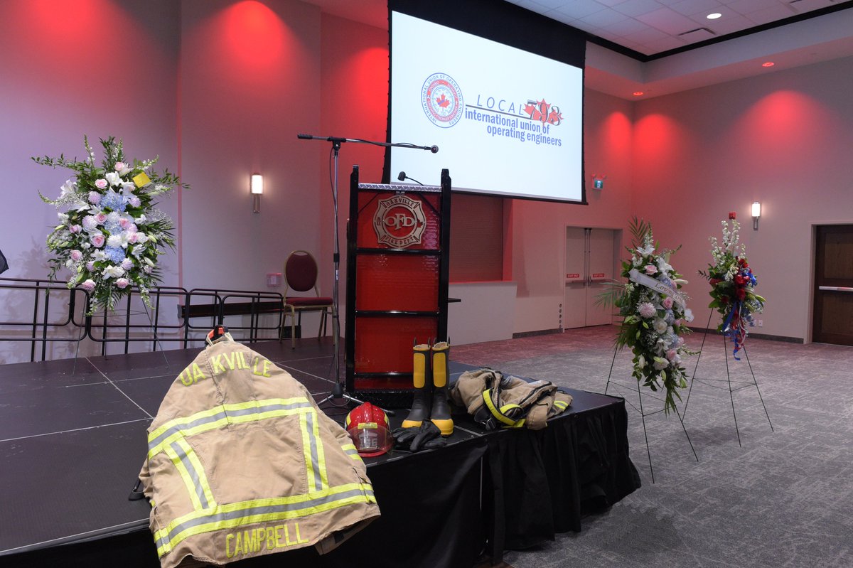 oakvillepffa's tweet photo. Today, we said our final farewell to Captain Stuart “Stu” Campbell, Badge #166. 🕊️

Today’s honour guard and service spoke volumes to the impact Stu had as a firefighter, mentor, and friend.

Rest easy, Captain. Your watch is complete. We’ll take it from here.
#LODD @IAFFofficial https://t.co/WDmju1mEv3