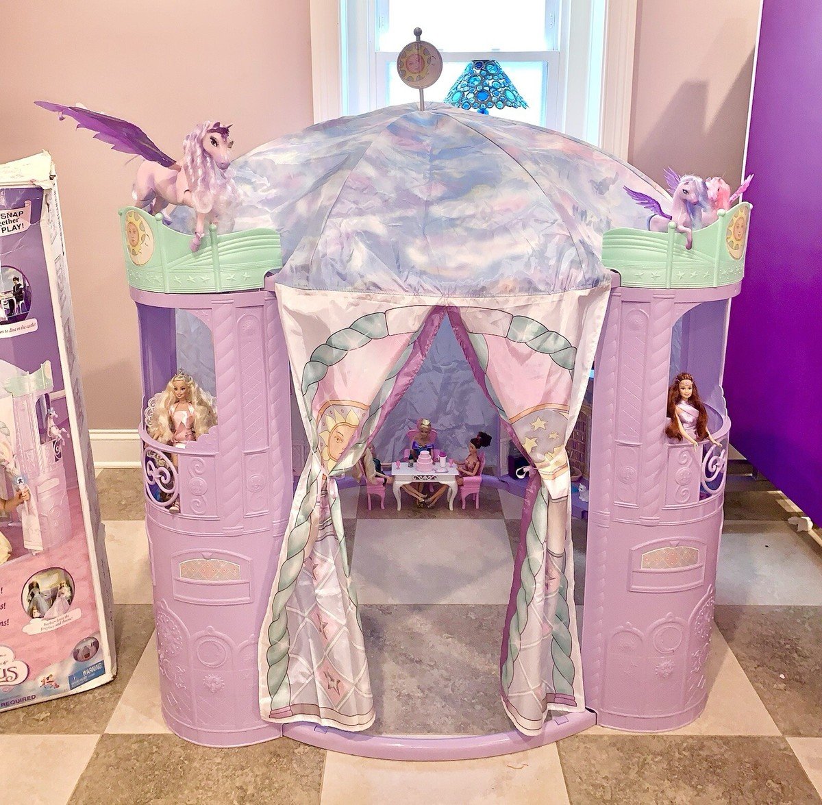 IGdolljunk's tweet image. Thinking about the Magic of Pegasus My Size Castle....