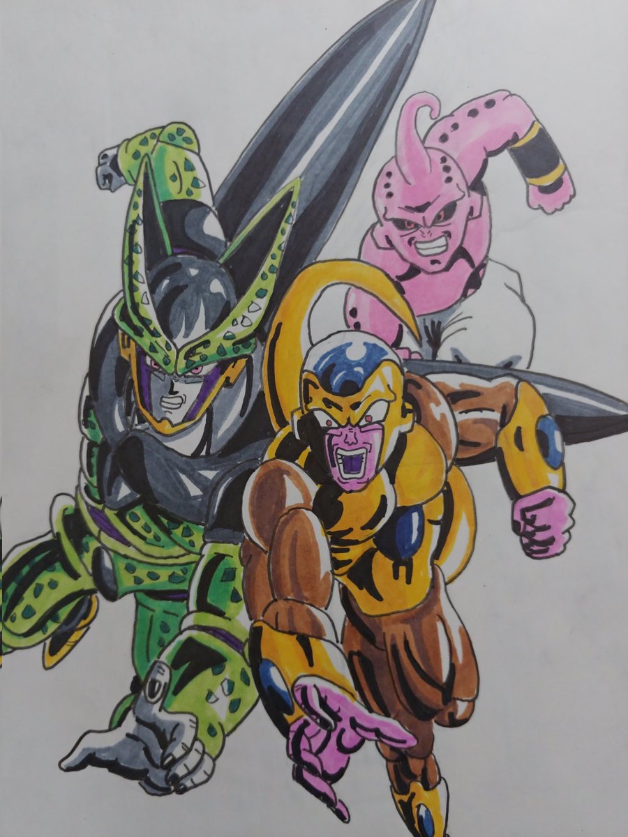 いつか色鉛筆で描きたいと思います。 ドラゴンボールより フリーザ