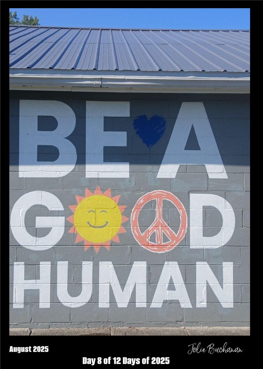 JolieBStudios's tweet image. Day 8 ~ My personal fav from the past year. I chose one photo for each month for 12 total. Here's August 2025.
#12Days #Photography #Mural #Community