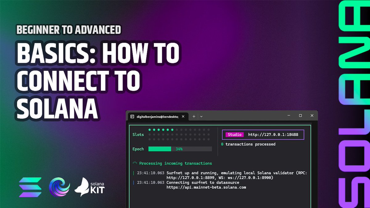 One of my <a href="/solana/">Solana</a> 2026 goals is to create a full beginner to advanced series.

I already started. First 3 videos available.
youtube.com/@digitalbenjam…

We are going to cover all topics step by step following the #Solana Cookbook series and documentation.

Using the latest like