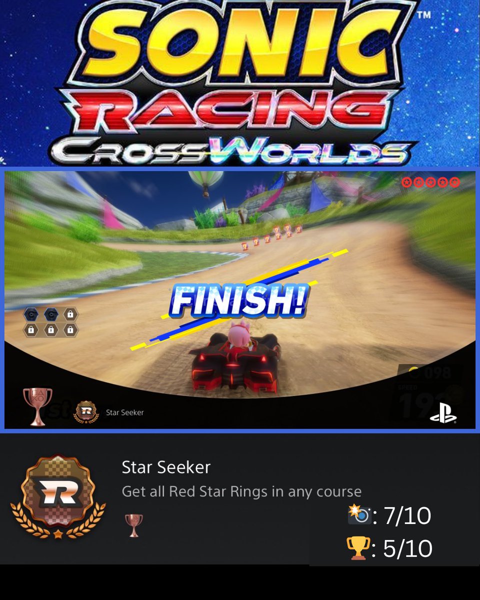 Having fun so far! 

#sonicracingcrossworlds #playstationtrophy #ps5