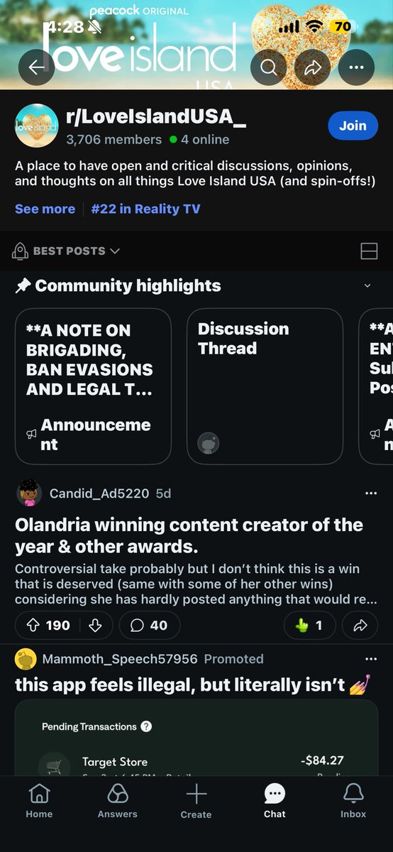 MANNN i had to air out all the mods of this dumb community bc it’s actually just a place for them to hate on olandria safely. banning me for nothing is crazyyy