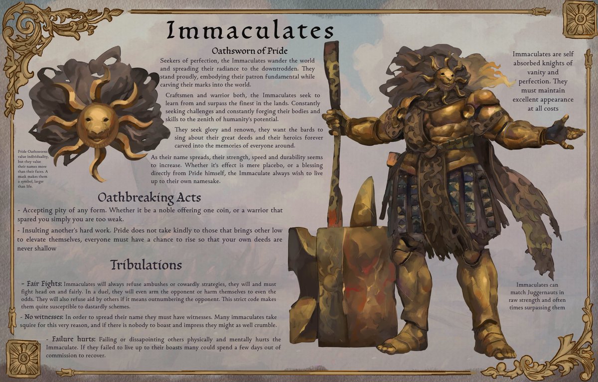 basedbinkie's tweet image. Oathsworn of Pride and Greed

Immaculate and Hoardtaker