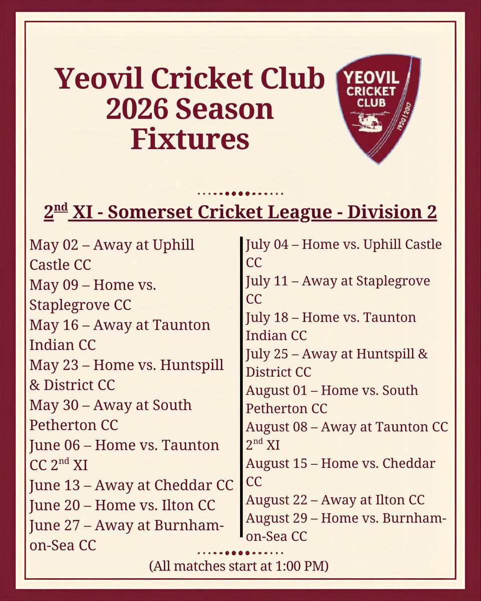 Yeovil Cricket Club tweet media