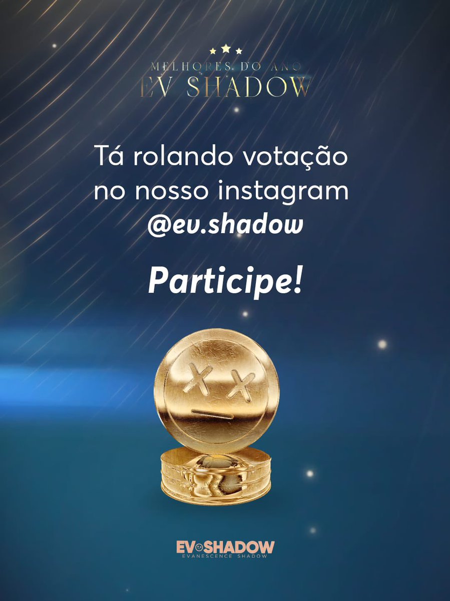 evshadow's tweet image. Pessoal está rolando os melhores momentos do ano em nossos stories no Instagram, corre votar 🤘

#evanescence
