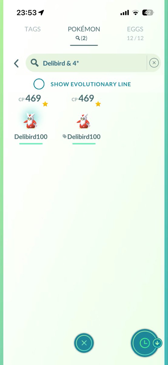 Martitulaa's tweet photo. Second hundo Delibird 💯 #PokemonGO https://t.co/e2t7oHLSha