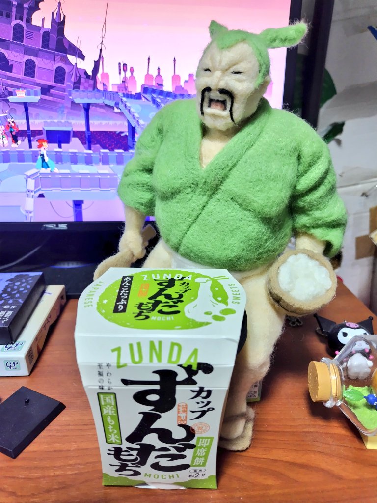 もんのすけ 池袋駅で東北物産展やってた #ずんだもん