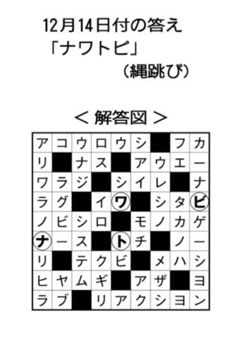クロスワードパズル