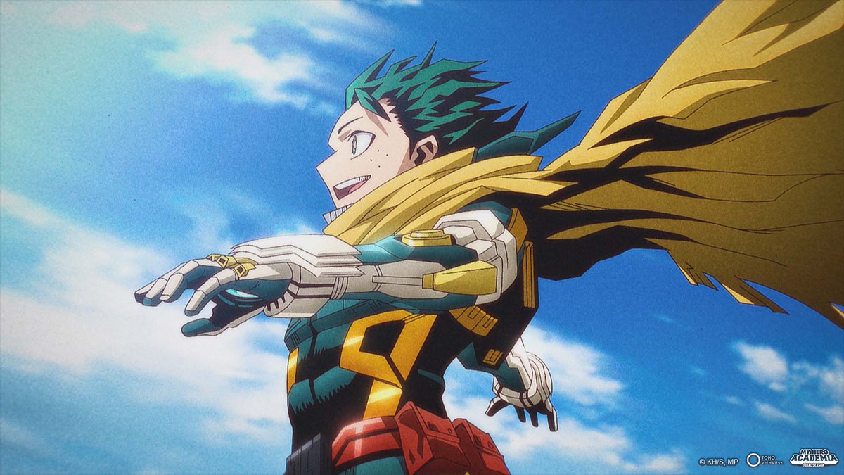 Crunchyroll's tweet image. The English dub finale of My Hero Academia is now streaming. Passing around the box of tissues 🤧