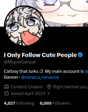 I Only Follow Cute People tweet media