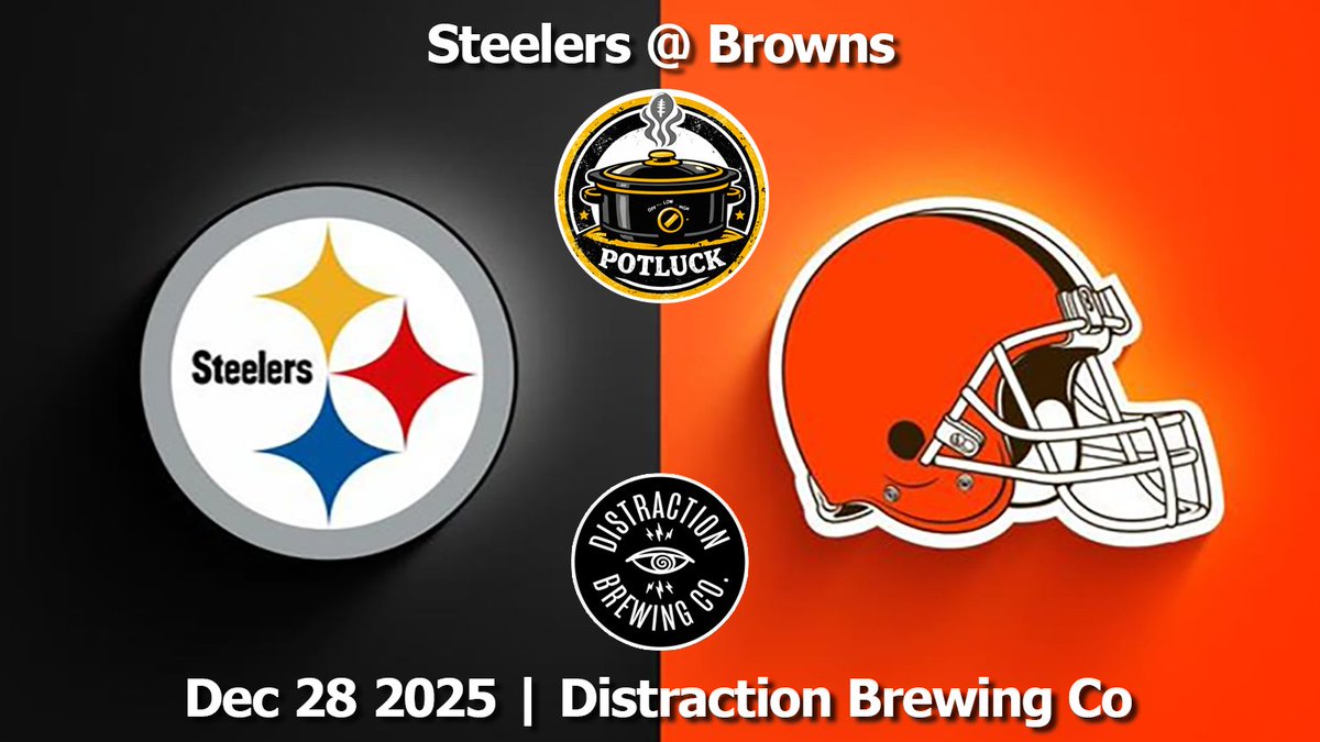 YinzinBoston's tweet photo. Yinz in Boston is having a potluck party tomorrow for Steelers Browns. Join us for our last event of the year with our friends at Distraction Brewing in Roslindale. Details on website. #Herewego

https://t.co/XfXZjeVot3 https://t.co/D6H8J3Ii1s