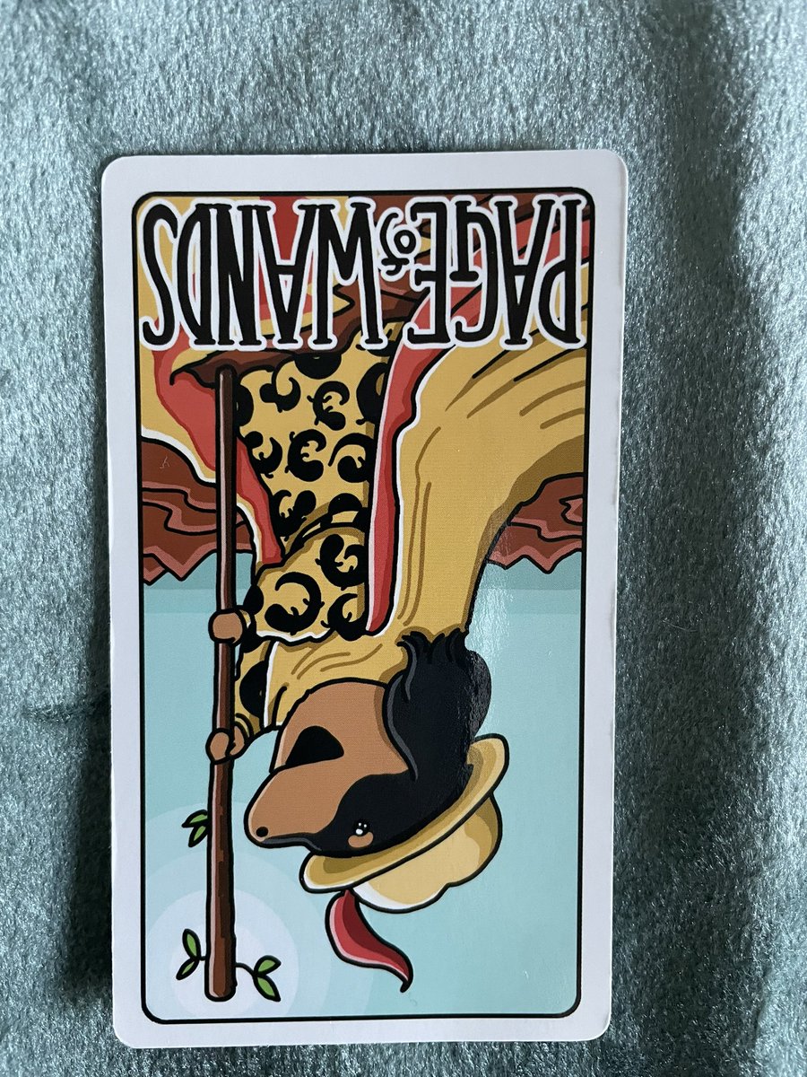 今日のワンオラクルand大阪弁タロット ワンドのペイジ(逆) と 星