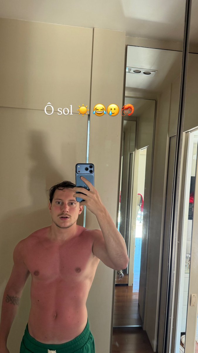 Parece que eu peguei sol de máscara kakakak