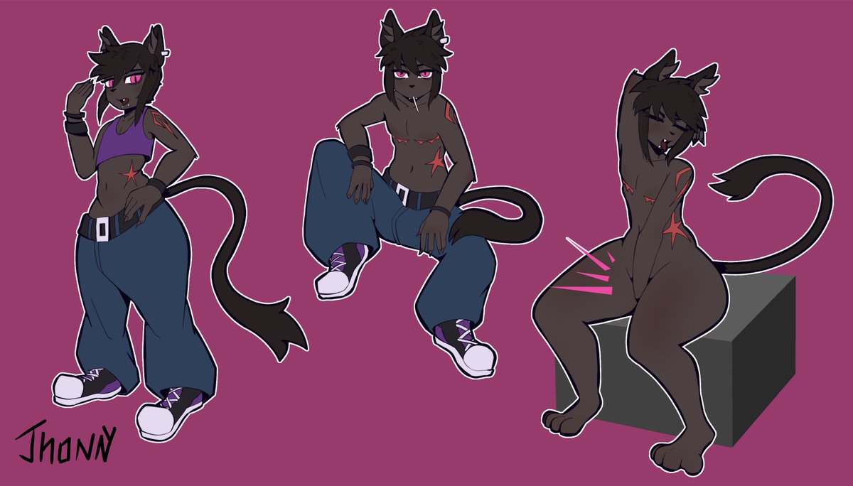 A redesign of an old oc!  much happier with this ver.