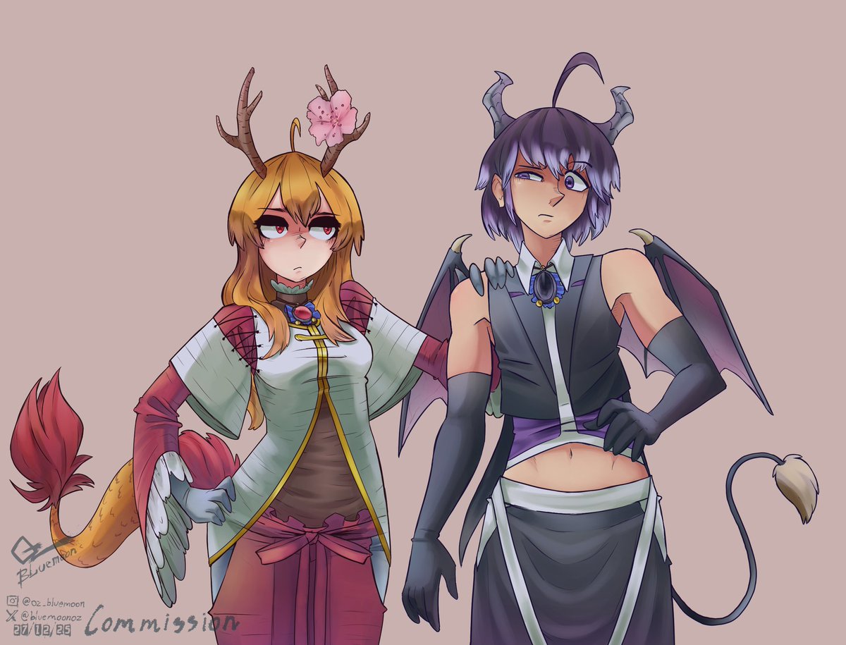 Commission for <a href="/Oni_is_here/">Oni!</a> 

Totatsu and Cecil ✨️🌸
#Commission #digitalart #illustration #dibujodigital #commissionsopen #Comisionesabiertas