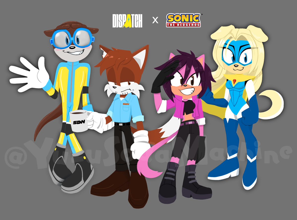 yuzusodamachine's tweet image. dispatch x sonic ✨