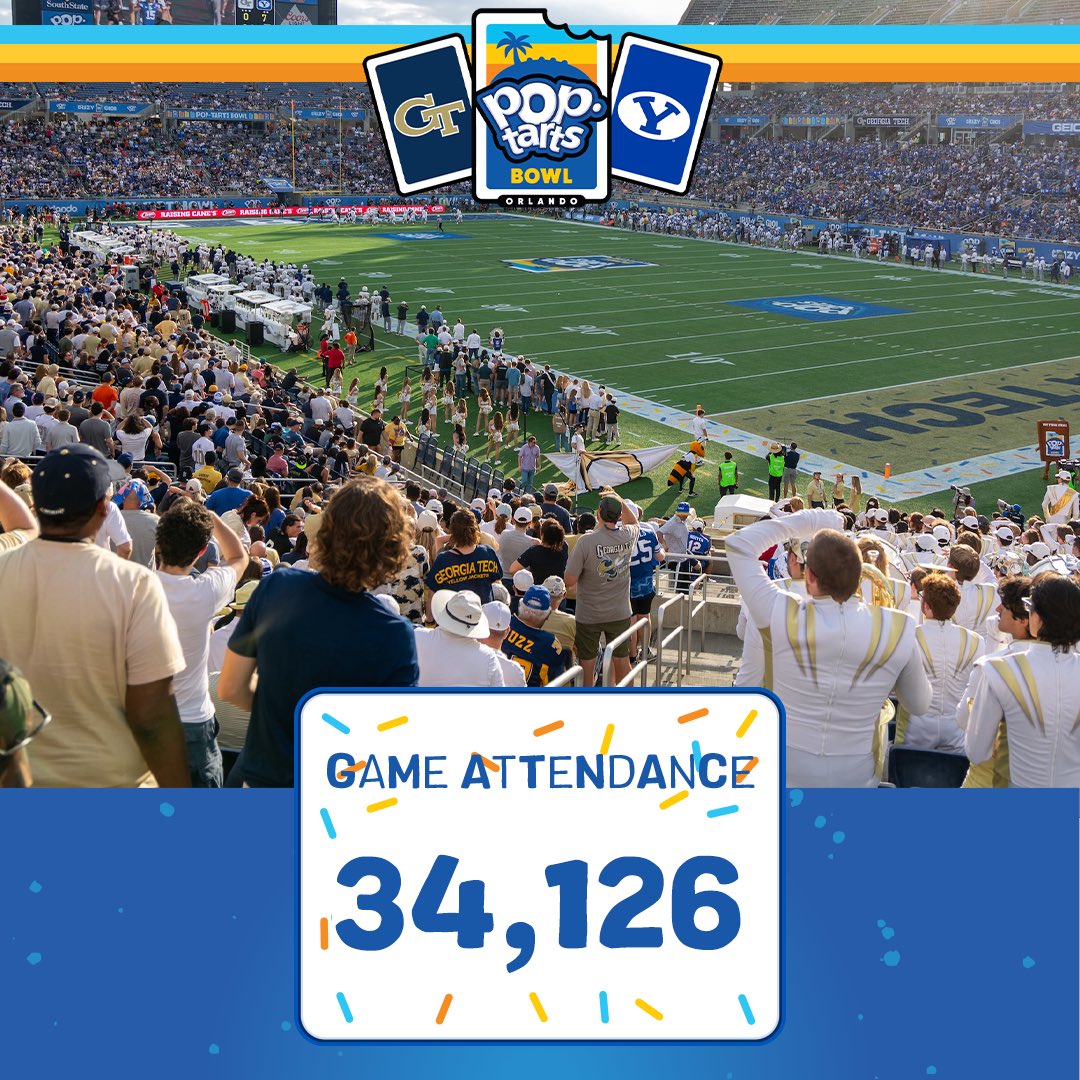 PopTartsBowl's tweet image. Thank you, Pop-Tarts Bowl fans!