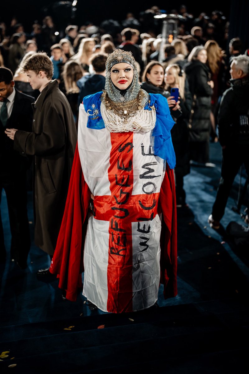 I wrote Refugees Welcome on my own St George flags.

Same cloth.Different message.

It takes all the aggression out of it. No shouting. No damage. Just a quiet flip that makes the whole performance look ridiculous.

Authoritarians hate that. Fascists love trends until the trend
