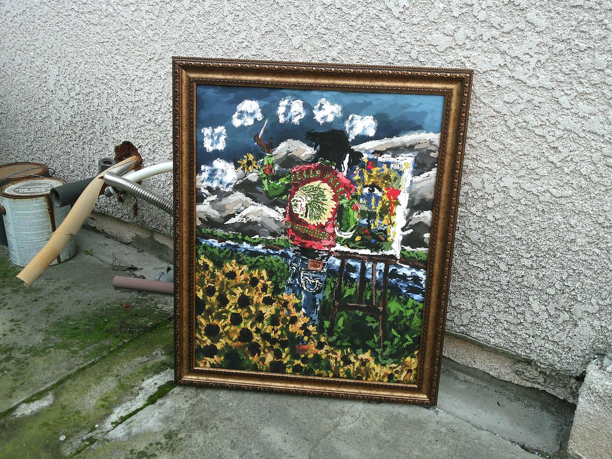 pelumipng's tweet image. A Chief Keef painting I made