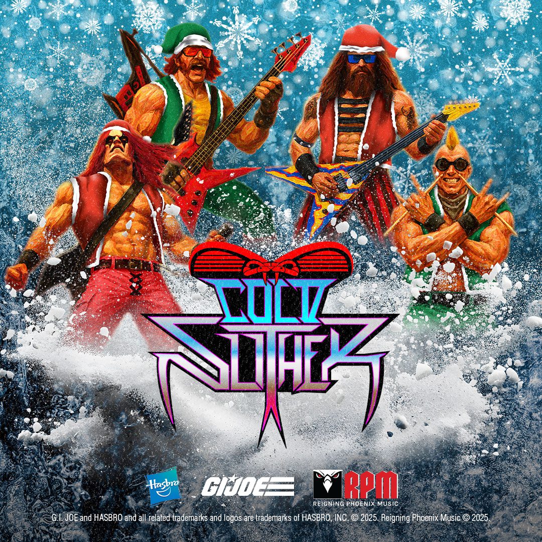 dbmagazine's tweet image. ICYMI: G.I. Joe-themed metal band @ColdSlither_ are back with their holiday jingle “Cobra Claws Are Coming To Town.” decibelmagazine.com/2025/12/25/vid…