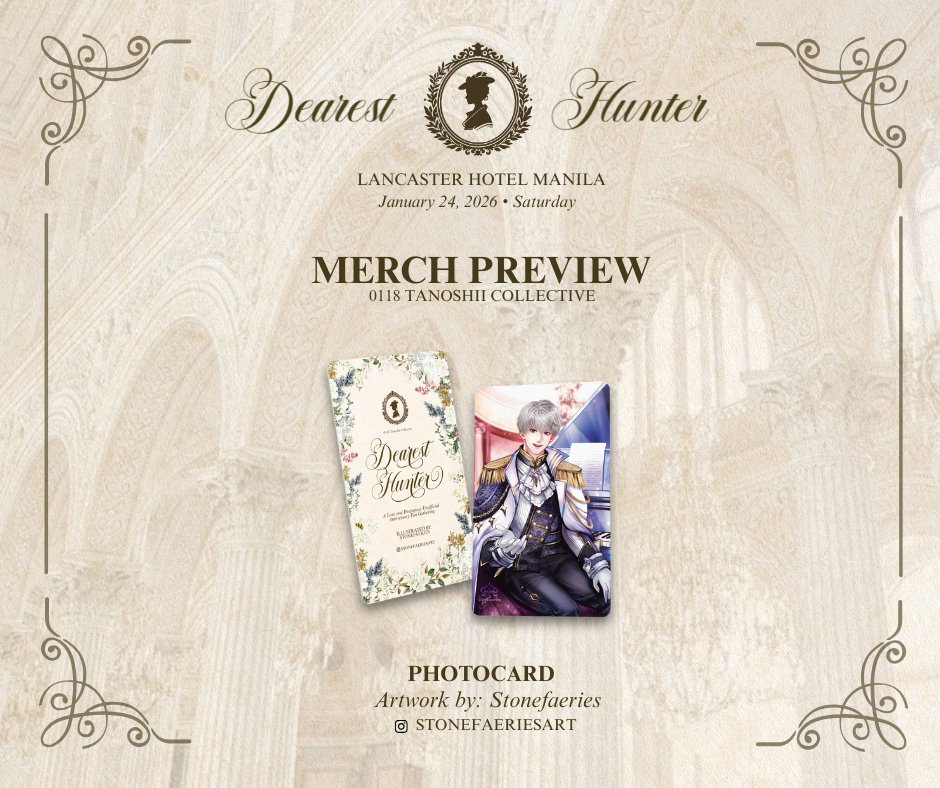 Dearest hunter,

And so, we reach the final reveal of the day. The last piece from our Artist of the Day, Stonefaeries, arrives as the photocard—a fitting conclusion to today’s artistic affair. Should there have been any doubt, it is now settled: this artist has left their mark.